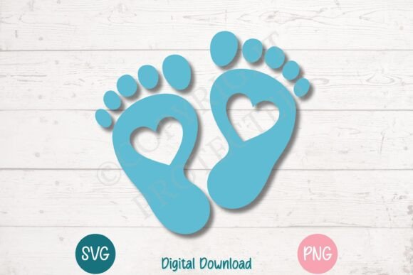 A Designer's Review: Baby Feet with Heart Cutouts