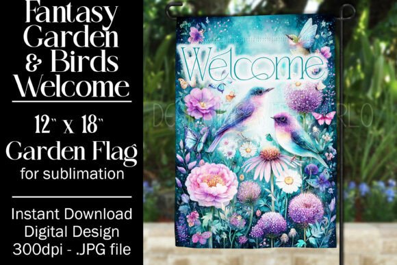 A Designer's Review of Fantasy Bird Garden Flag Sublimation 7
