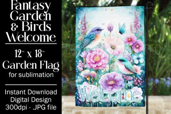 A Designer's Review of the Fantasy Bird Garden Flag Design