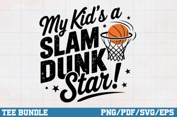 A Slam Dunk Star: An Embroidered Design for Real Projects