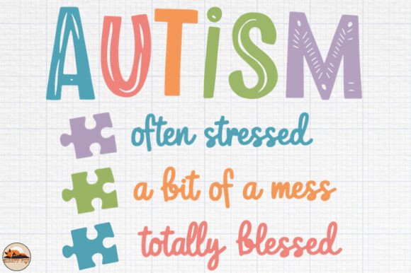 Autism Stressed Mess Blessed Embroidery Design Review