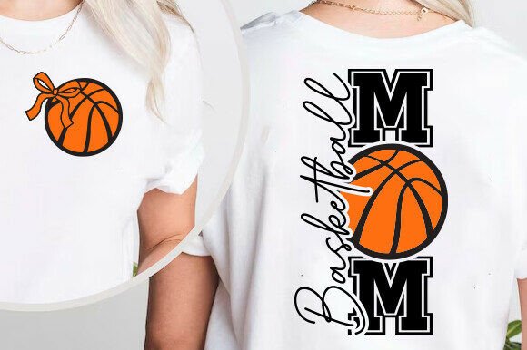 Basketball Mom SVG PNG, Coquette Bow SVG