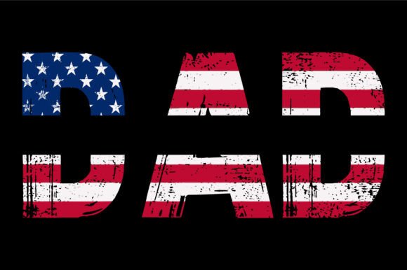 First Impressions: A Warm, Patriotic 'Dad' Design for Embroidery