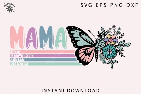 Mama Butterfly: A Floral Design for Practical Embroidery