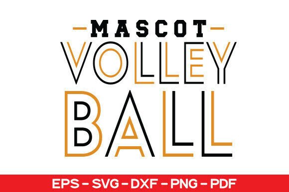 Mascot Volleyball SVG, Sports Mom SVG